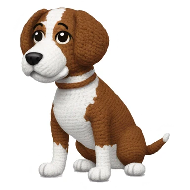dog crochet sticker