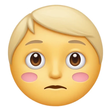 minimal flat emoji with mild tension,
slightly raised eyebrows,
thoughtful expression,
balanced emotion,
soft pastel tones,
modern health tracking app style,
transparent background,
vector illustration
 sticker