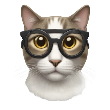 A cat wearing googles  sticker