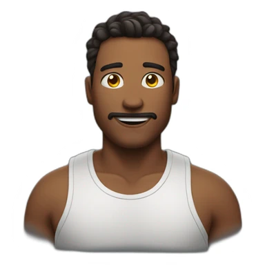 confident guy flashing feeling low sticker