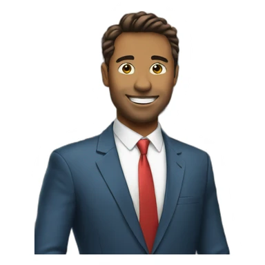 Real estate agent on social media sticker