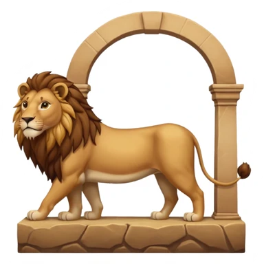 Arche de noé avec lionne sticker