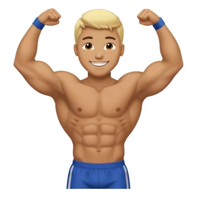 blonde black male athlete sticker