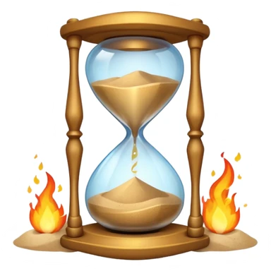 ⏳✨ — Hourglass + Spark

An hourglass with a tiny spark at the centre. sticker