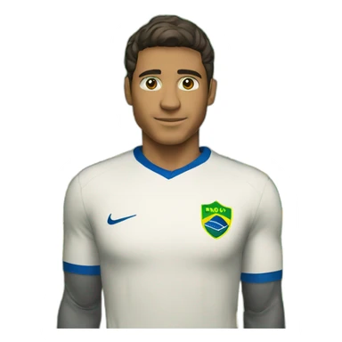 Raphael Veiga com camisa do Brasil sticker