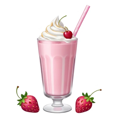 Strawberry milkshake sticker