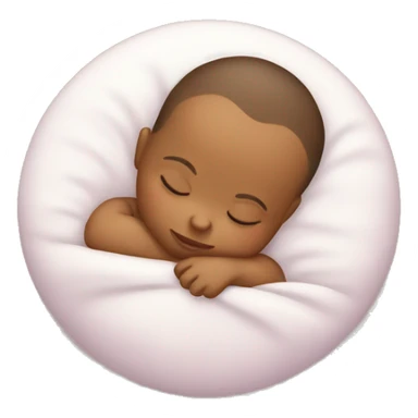a sleeping baby sticker