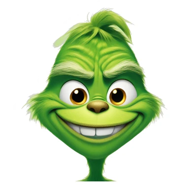 The Grinch smiling sticker