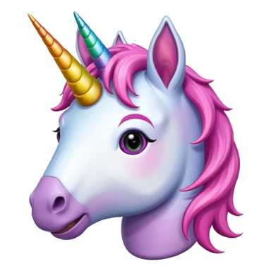 happy smiling unicorn sticker
