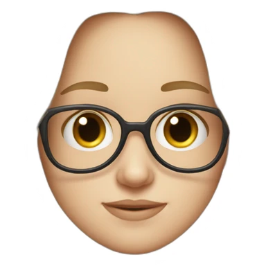 Cute white girl with long hair and googles sticker