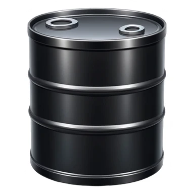 black oil drum sticker