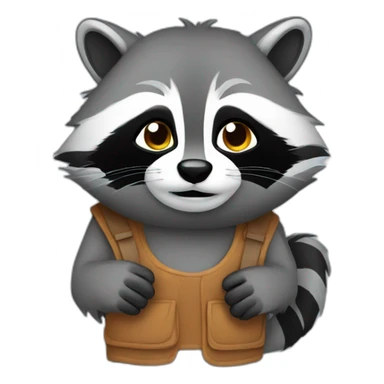 racoon siu sticker