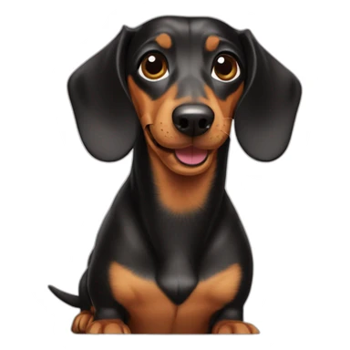 Dog dachshund sticker