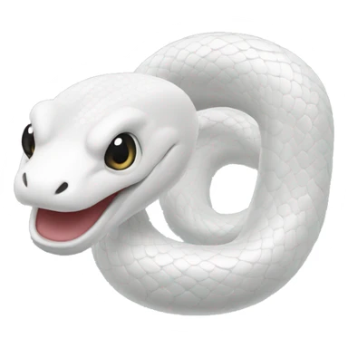 white snake sticker