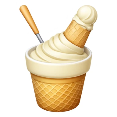 Vanilla with no cone sticker