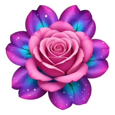 nebula rose sticker