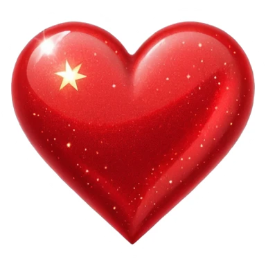 glitter red member sticker