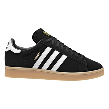 Black adidas campus sticker