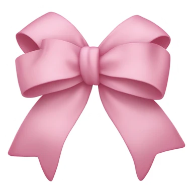 light pink bow on light pink bow sticker