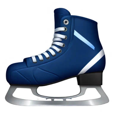 navy blue ice hockey skate sticker