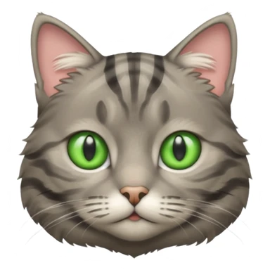 Grey tabby cat sticker