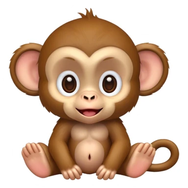 Baby monkey on vacation  sticker