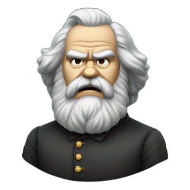 angry karl marx sticker