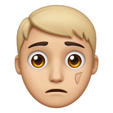 Emoji der verzweifelt schaut sticker