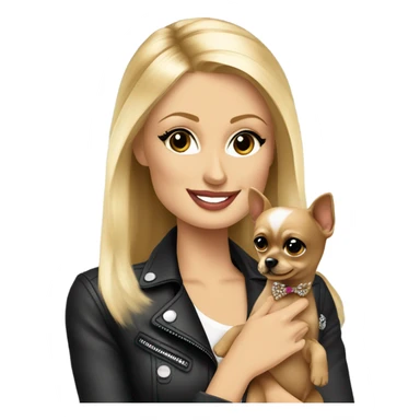 Paris Hilton and her dog sticker