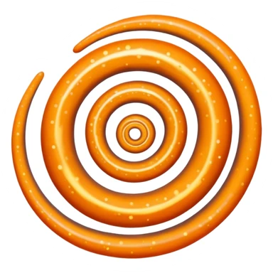A spiral galaxy that is orange in color sticker