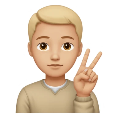 peaceful face with reassuring hand gesture, symbolizing don't worry about it sticker