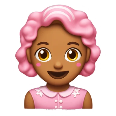 A pink coquette gingerbread cookie sticker