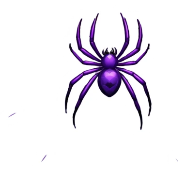 purple spider webs sticker