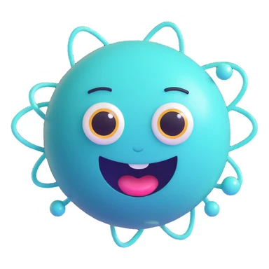 Uranus planet emoji with a quirky, surprised face, blue-green hues, dynamic rings, and electric sparks, embodying unexpected change and unconventional thinking sticker