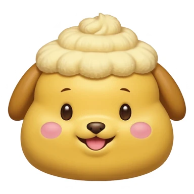 adorable Pompompurin smiling sticker