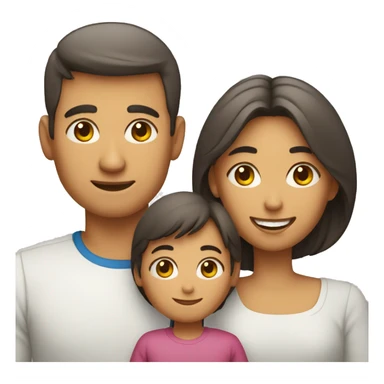 familia mujer, padre e hijo sticker