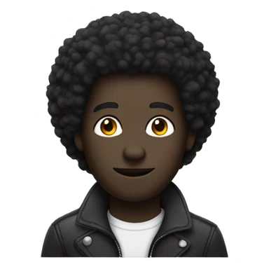 dark skinned man with afro and afro pick in his hair sticker