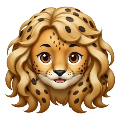 cheetah print hear sticker