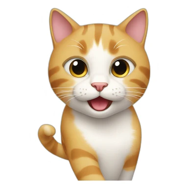 Cat doing the macarena sticker