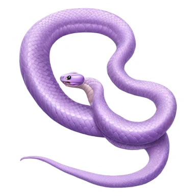 Light purple snake realistic sticker