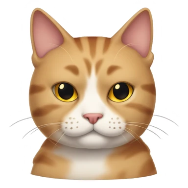 Create me a cat Scottish fault in colors like be a bit dark bit darker, but is the main color and the cat has to be really fat and just the face of the cat with a huge cheeks sticker
