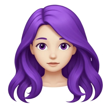 Purple girl sticker