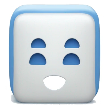 Blue square with a white number one in it's middle  sticker