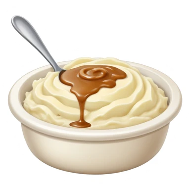 Mashed potatoes and gravy  sticker