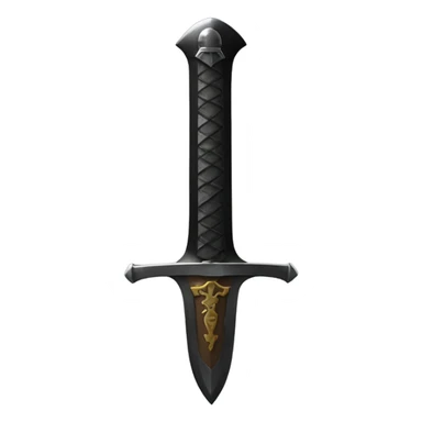 black sword facing downwards hilt and all sticker