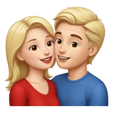 Couple kissing sticker