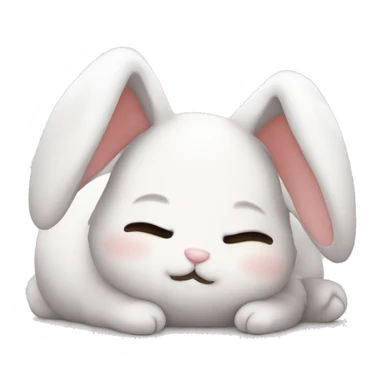 sleepy bunny kawaii cute  sticker