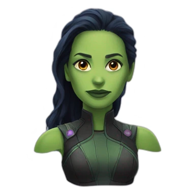 gamora head sticker