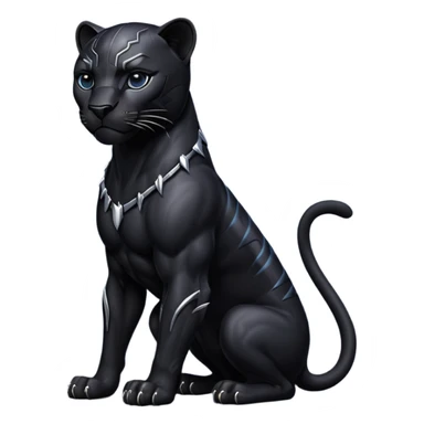 A black panther sticker