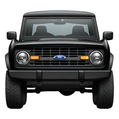 black ford bronco 2 door 2024 sticker